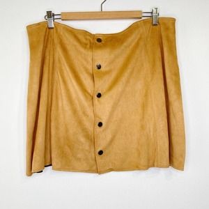 Fashion Union Vegan Suede Mini Skirt XXL
